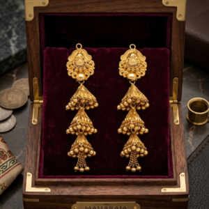 jhumka earrings 22k gold